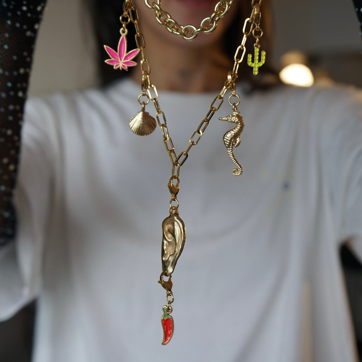 Charm Silver Seahorse