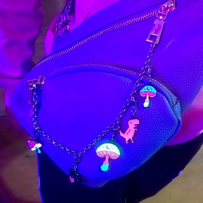 Charm Petit Melted Fungi (Silver-Neón)