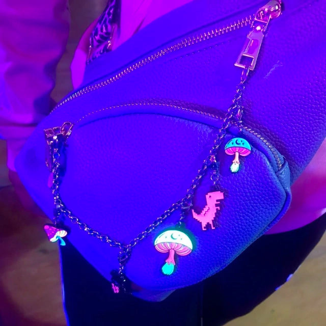 Charm Green Dino (Gold-Neón)