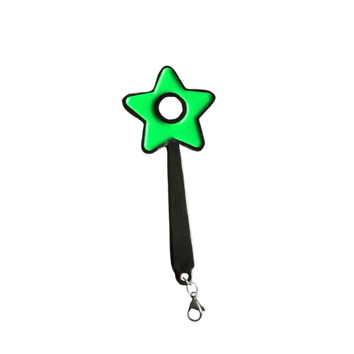 Charm Varita Mágica Estrella Verde (Portajoint)