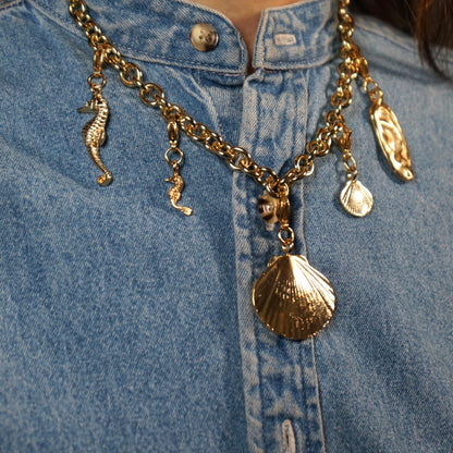 Charm Golden Seashell