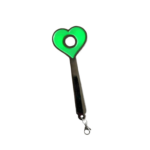 Charm Varita Mágica Corazón Verde (Portajoint)
