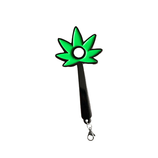 Charm Varita Mágica Hoja Verde (Portajoint)