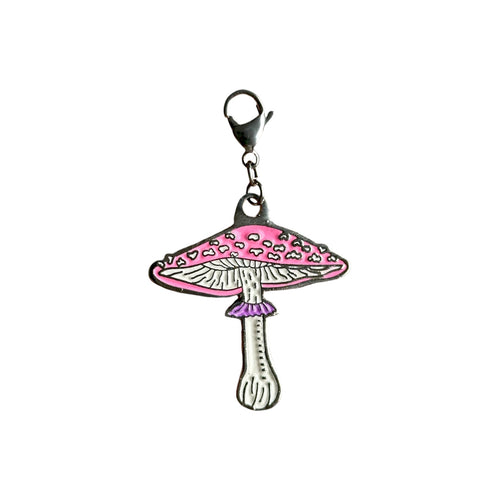 Charm Amanita Muscaria (Silver)