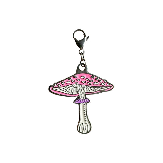 Charm Amanita Muscaria (Silver)