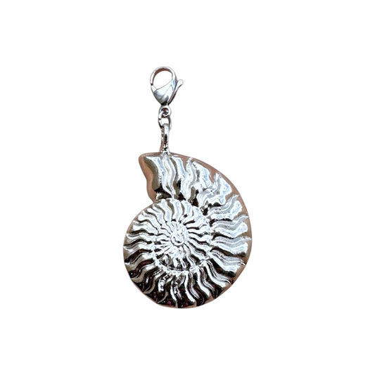 Charm Silver Ammonite