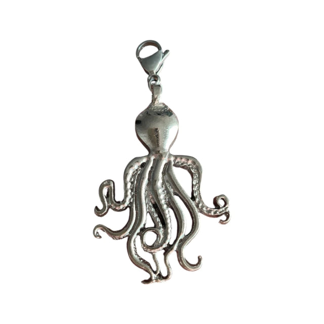 Charm Silver Octopus