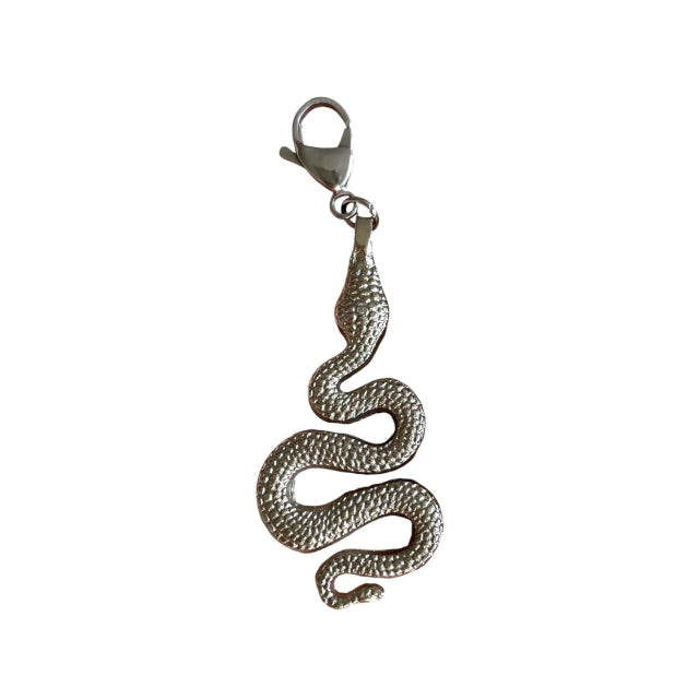 Charm Silver Snake