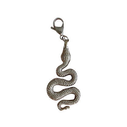 Charm Silver Snake