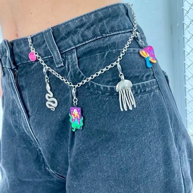 Charm Silver Ladybug