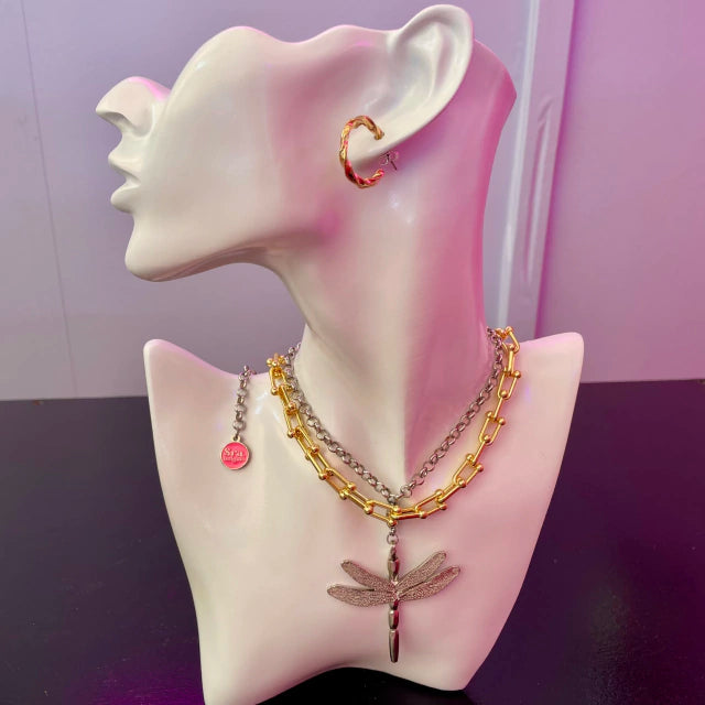 Charm Golden Dragonfly (Oro 24 kt)