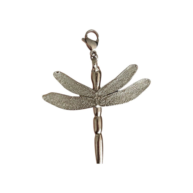Charm Silver Dragonfly
