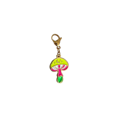 Charm Petit Yellow Mystic Fungi (Gold-Neón)