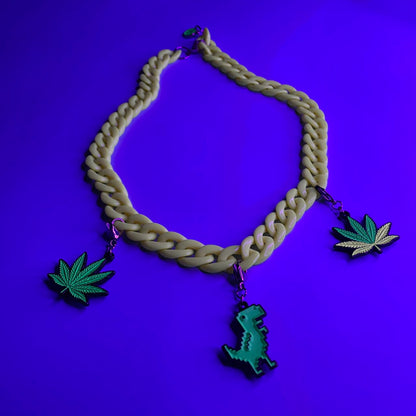 Charm Green Dino (Neón)