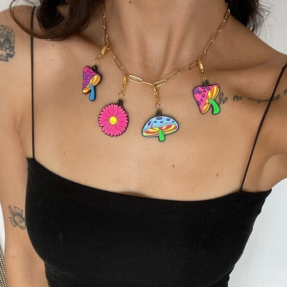 Charm Pink Fantastic Fungi (Neón)