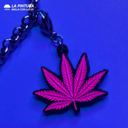 Charm Pink Weed (Gold - Neón)