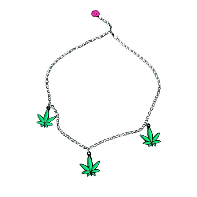 Collar Weed Leaf (Neón)