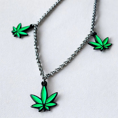 Collar Weed Leaf (Neón)