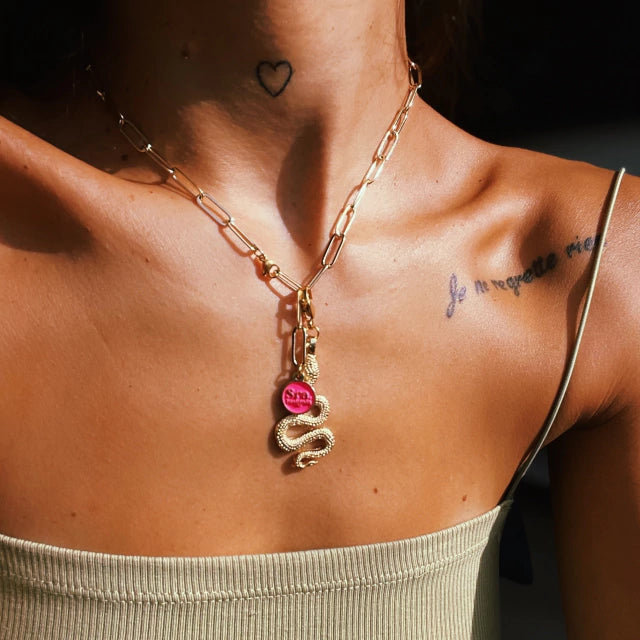 Charm Golden Snake (Oro 24 kt)